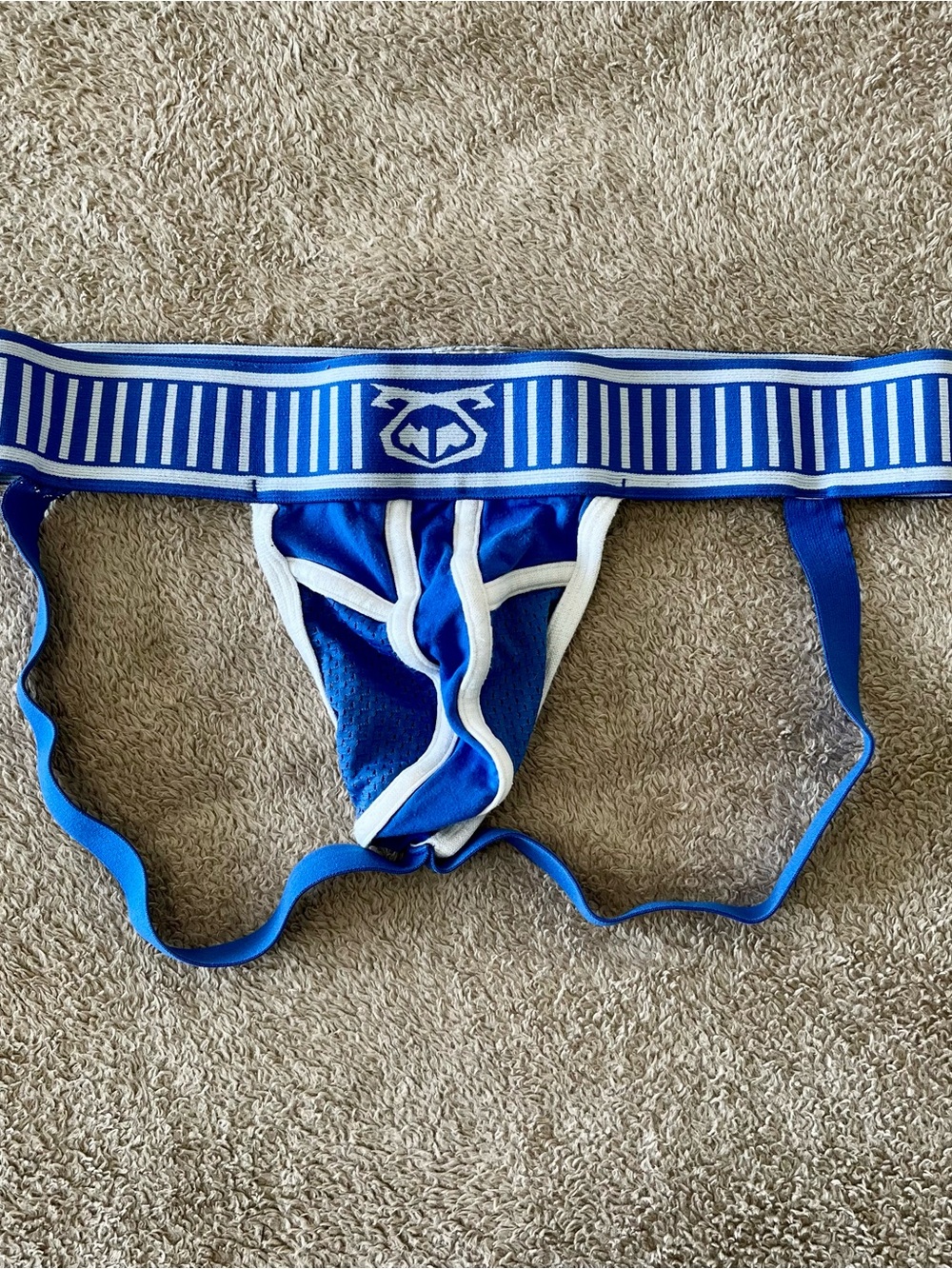 Nasty Pig Royal Blue & White Striped Athletic Jockstrap